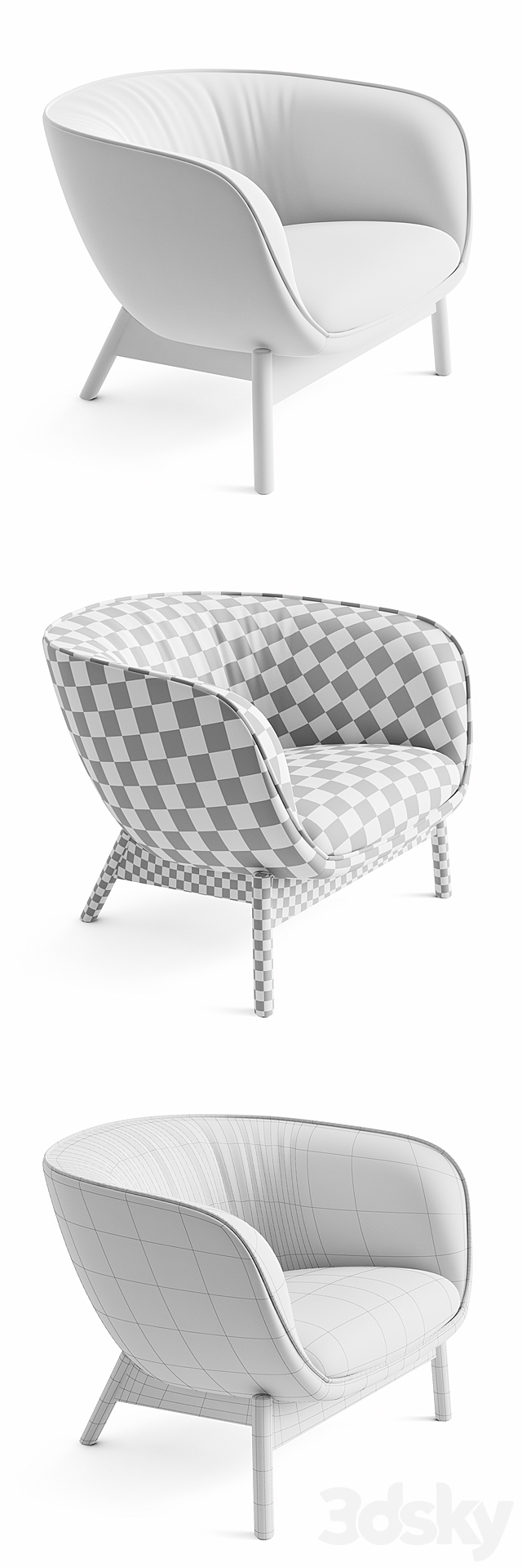 Vista Lounge Chair 3DSMax File - thumbnail 3