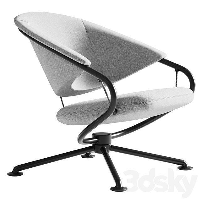 VITRA armchair Citizen Lowback 3ds Max - thumbnail 1