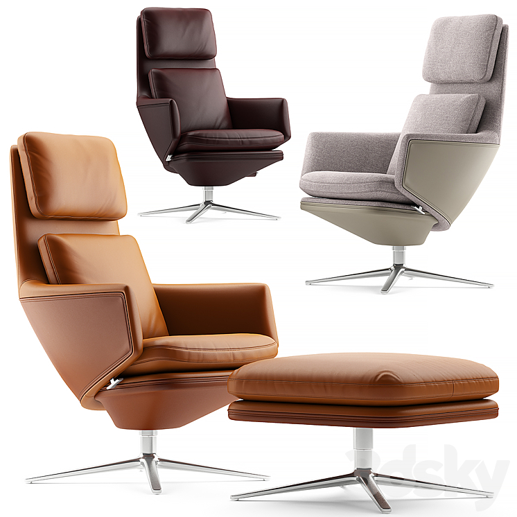 Vitra Grand Relax armchair 3DS Max - thumbnail 1