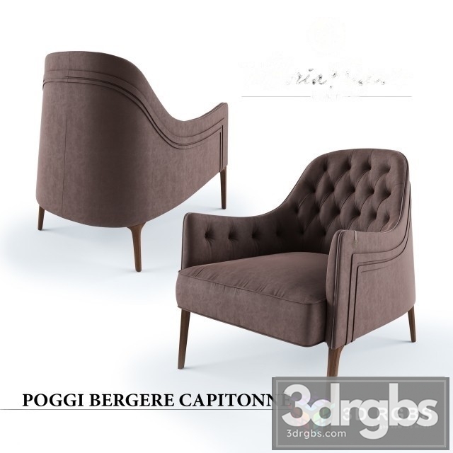 Vittoria frigerio poggi bergere capitonne 3dsmax Download - thumbnail 1