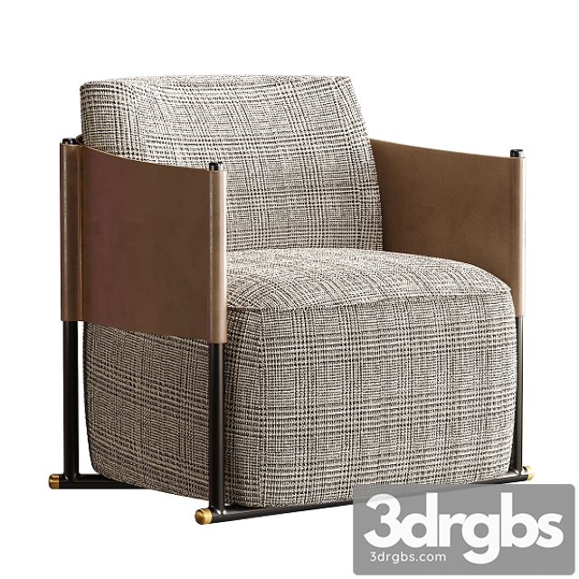 Vittoria Lounge Chair LC041 3dsmax Download - thumbnail 1