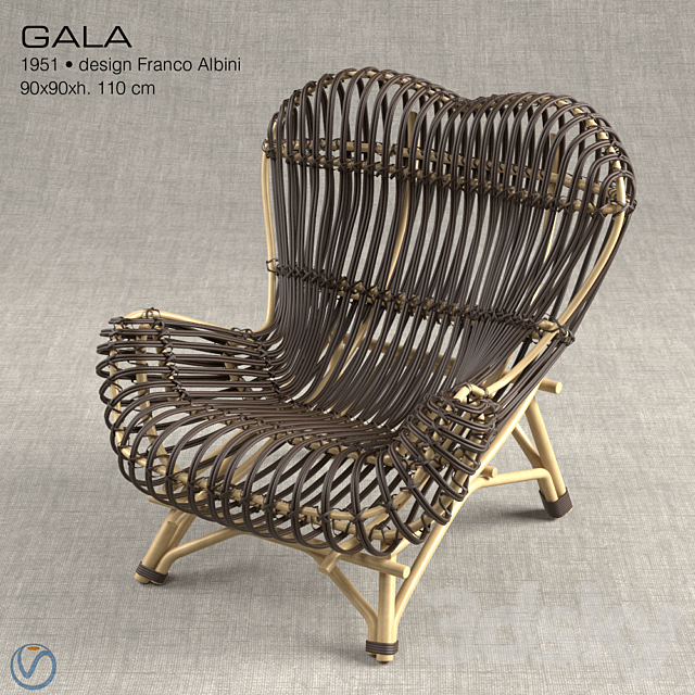 Vittorio Bonacina Gala Chair 3DSMax File - thumbnail 1