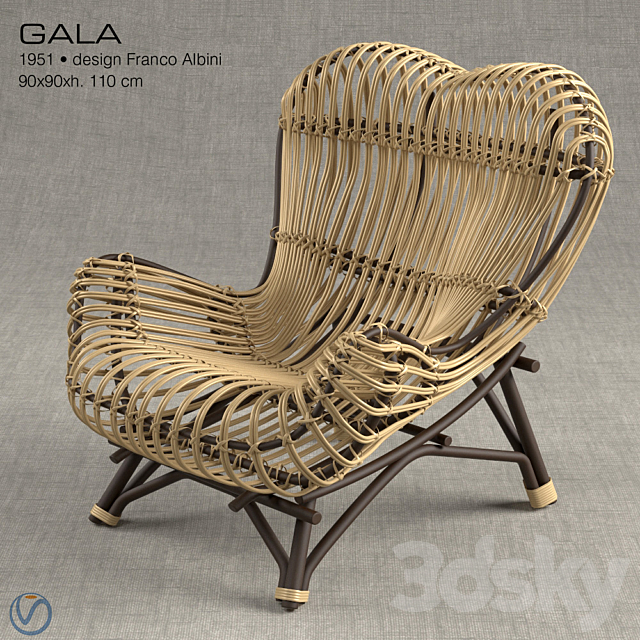 Vittorio Bonacina Gala Chair 3DSMax File - thumbnail 2