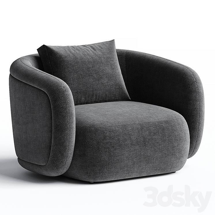 Volta Armchair 3DS Max Model - thumbnail 2