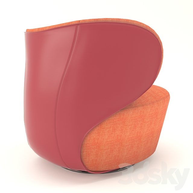 Walter Knoll Bao armchair 3ds Max - thumbnail 2