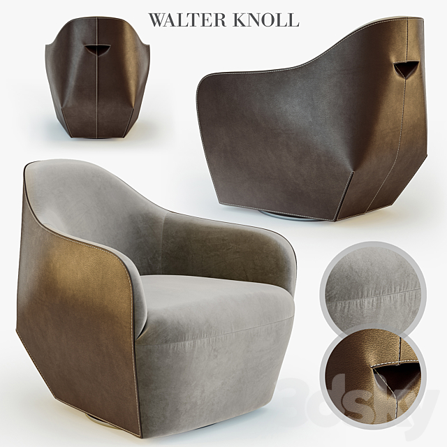 Walter Knoll chair ISANKA chair 3DS Max Model - thumbnail 1