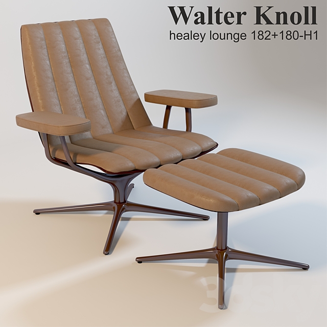 Walter Knoll Healey Lounge 182 + 180-H1 3DS Max Model - thumbnail 2