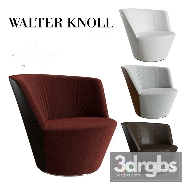 Walter Knoll Joey Armchair 3dsmax Download - thumbnail 1