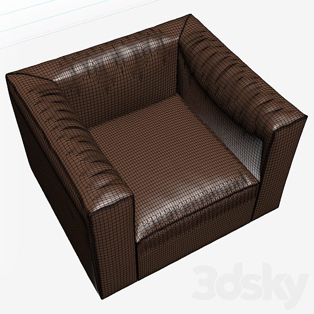 Walter Knoll Living Landscape 740 Armchair 3DS Max Model - thumbnail 3