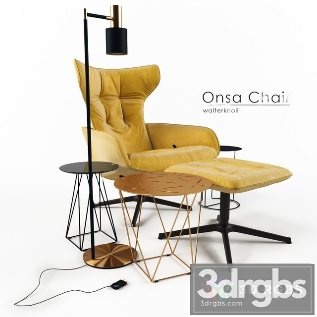 Walterknoll Onsa Armchair 3dsmax Download - thumbnail 1