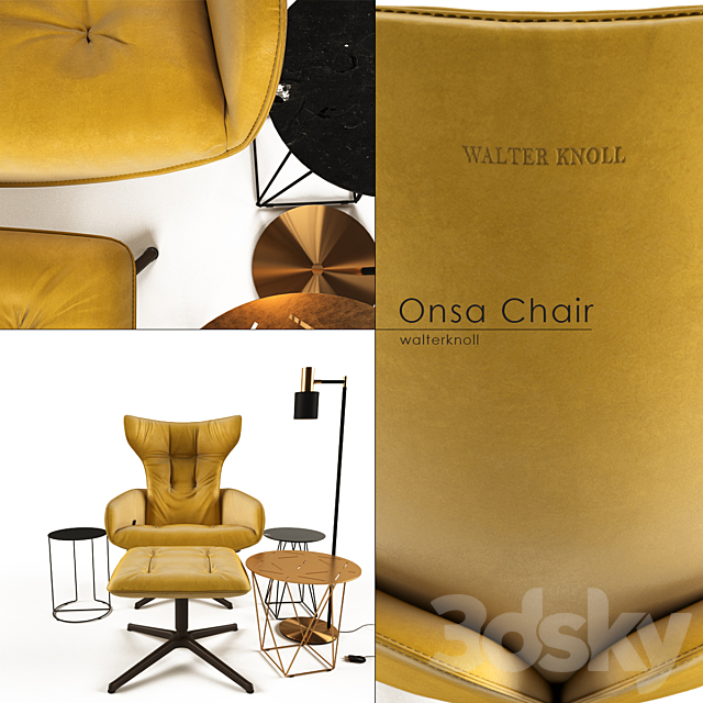 Walterknoll Onsa Chair 3DS Max Model - thumbnail 2