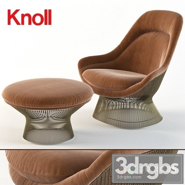 Warren Platner Easy Armchair 3dsmax Download - thumbnail 1