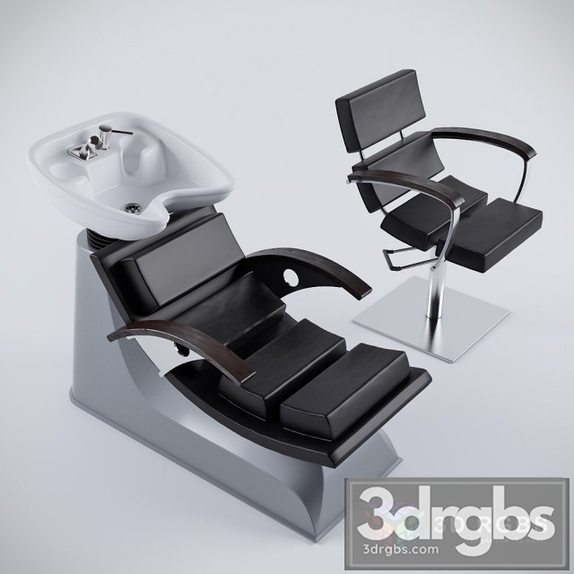 Washing Hair Chair 3dsmax Download - thumbnail 1