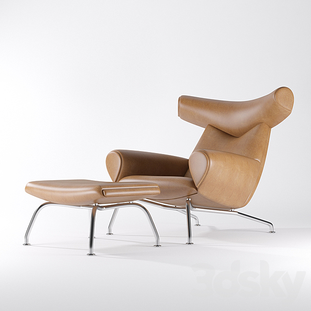 Wegner Ox chair 3ds Max - thumbnail 1