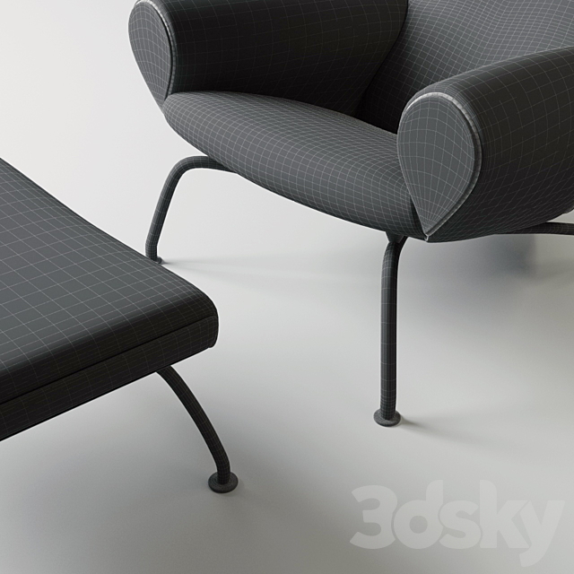 Wegner Ox Chair 3DSMax File - thumbnail 3