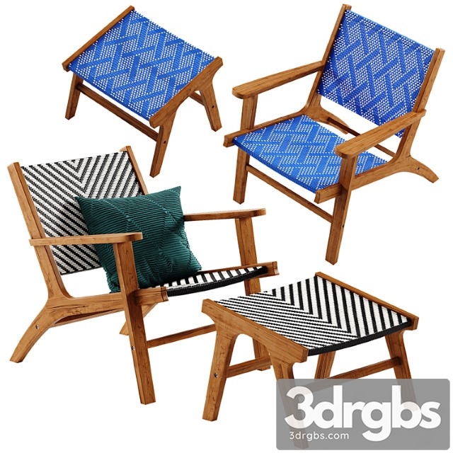 West Elm Bondi Armchair 3dsmax Download - thumbnail 1