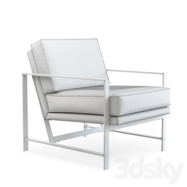 West Elm Metal Frame Chair (New) 3DSMax File - thumbnail 3