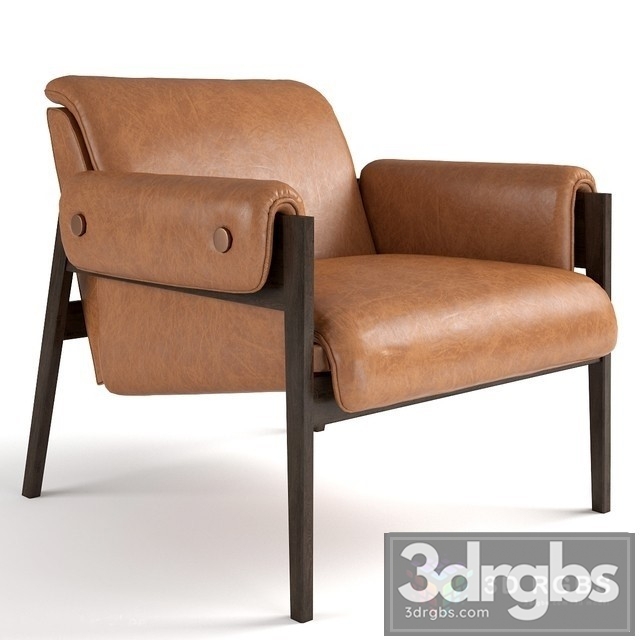 West Elm Stanton Armchair 3dsmax Download - thumbnail 1