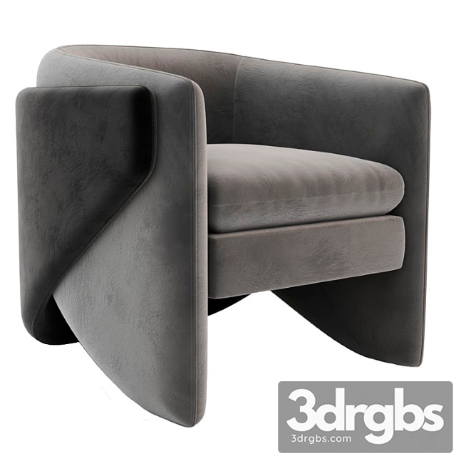 West Elm Thea Chair 1 3dsmax Download - thumbnail 1