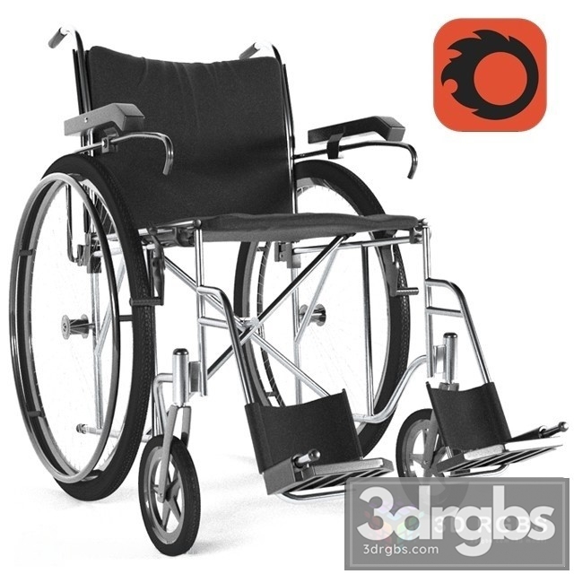 Wheel Chair 3dsmax Download - thumbnail 1