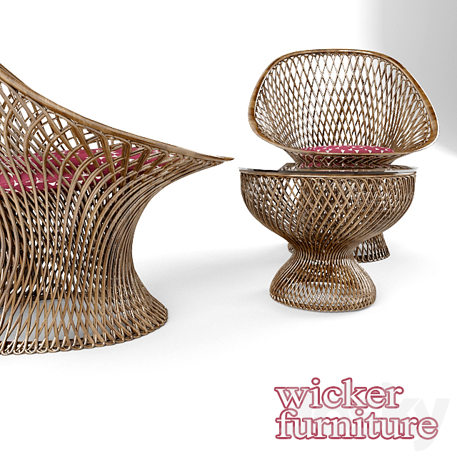 Wicker furniture 3DSMax File - thumbnail 2