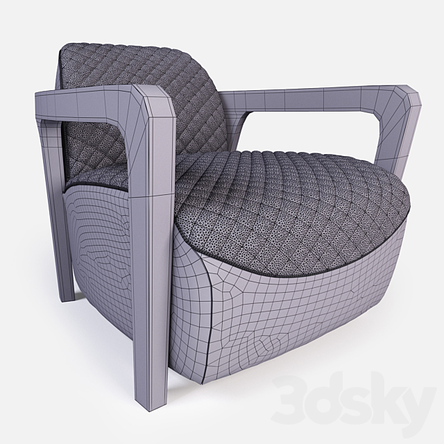 Wildcat Armchair Timothy Oulton 3ds Max - thumbnail 3