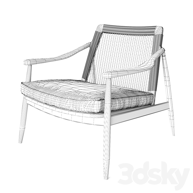 Wilkhahn _ Pair of Lounge Easy Chairs by Hartmut Lohmeyer 3ds Max - thumbnail 3