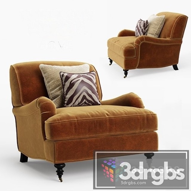 Williams Sonoma Bedford Chair 3dsmax Download - thumbnail 1