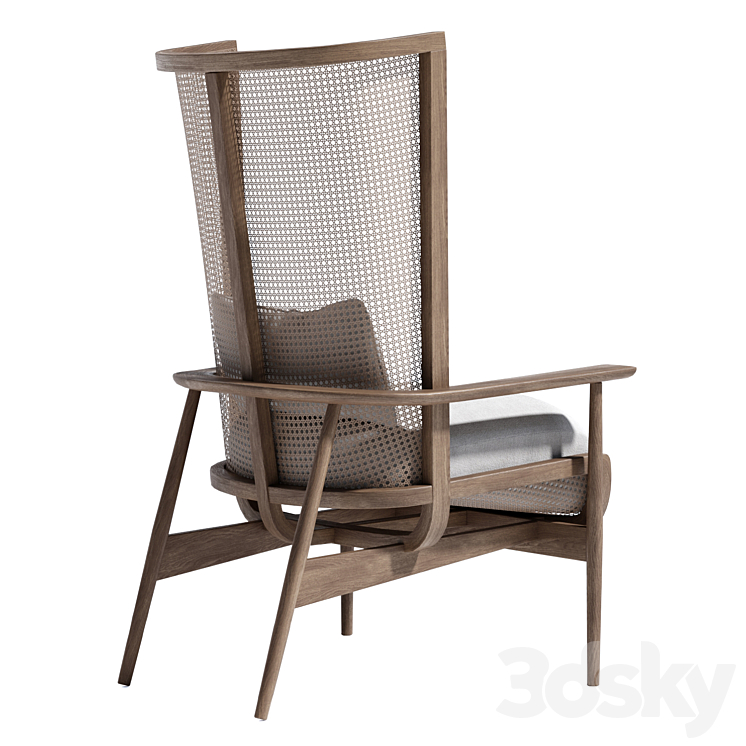 Wingman Lounge Chair 3DS Max - thumbnail 2