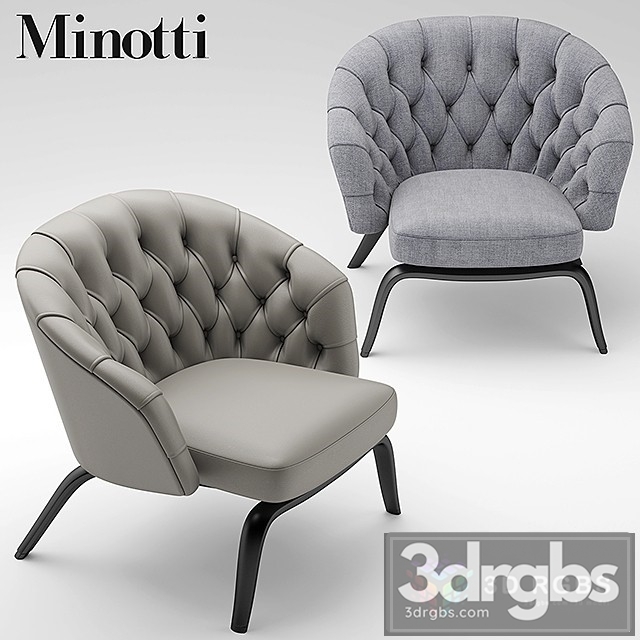 Winton Minotti Armchair 3dsmax Download - thumbnail 1