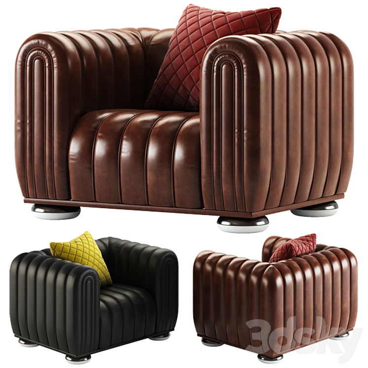 WITTMANN \/ CLUB 1910 Armchair 3DS Max - thumbnail 1