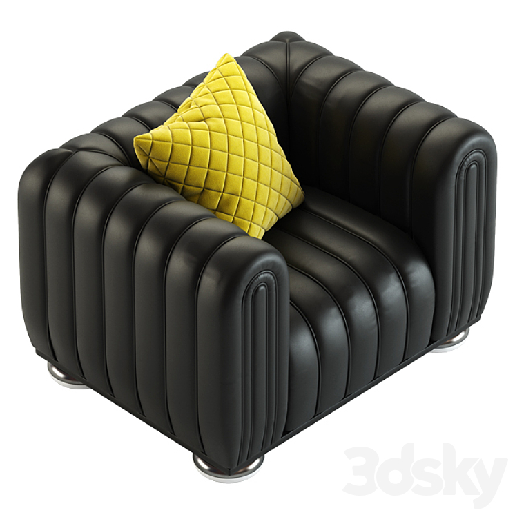 WITTMANN \/ CLUB 1910 Armchair 3DS Max - thumbnail 2