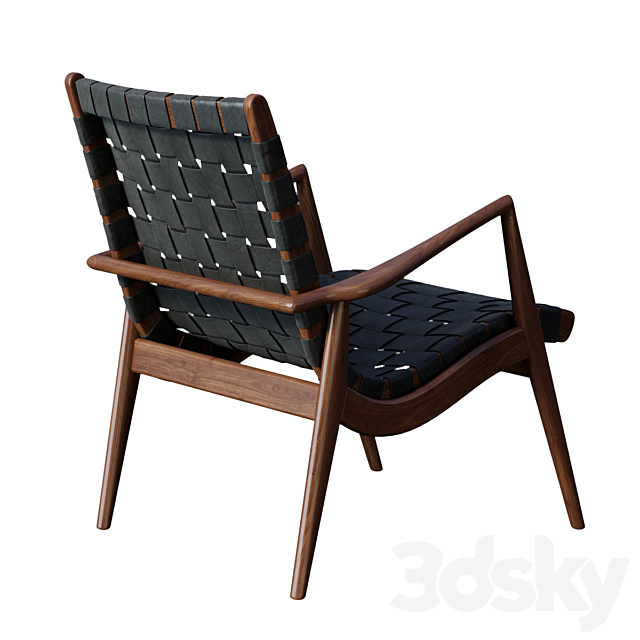 WLC 22 Woven Leather Armchair 3DSMax File - thumbnail 2