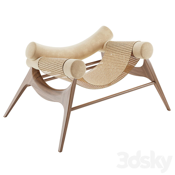 Wonatti Espiunca armchair 3DS Max Model - thumbnail 1