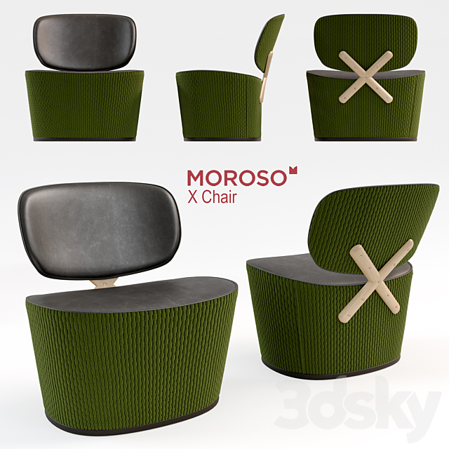 X Chair 3DSMax File - thumbnail 1