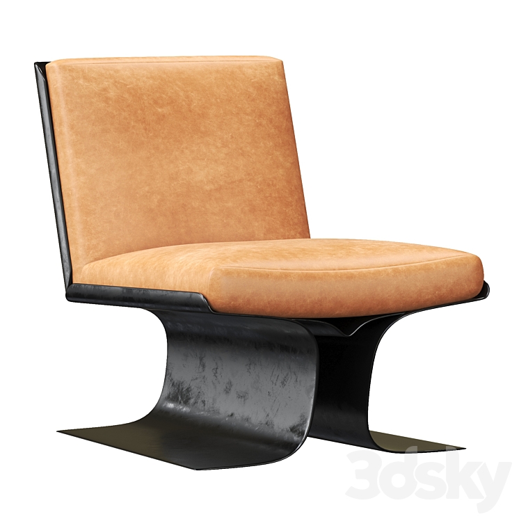 Xavier Feal Lounge chair 3DS Max Model - thumbnail 3