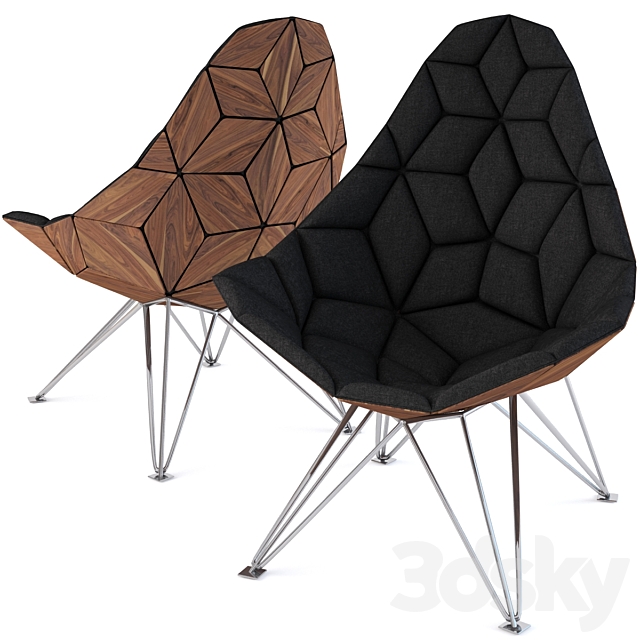 yanko design chair 3ds Max - thumbnail 1