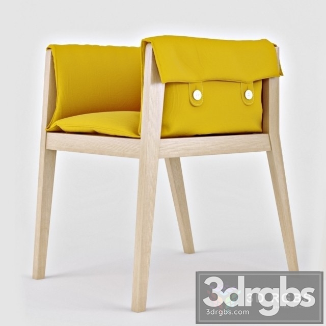 Yellow Armchair 3dsmax Download - thumbnail 1