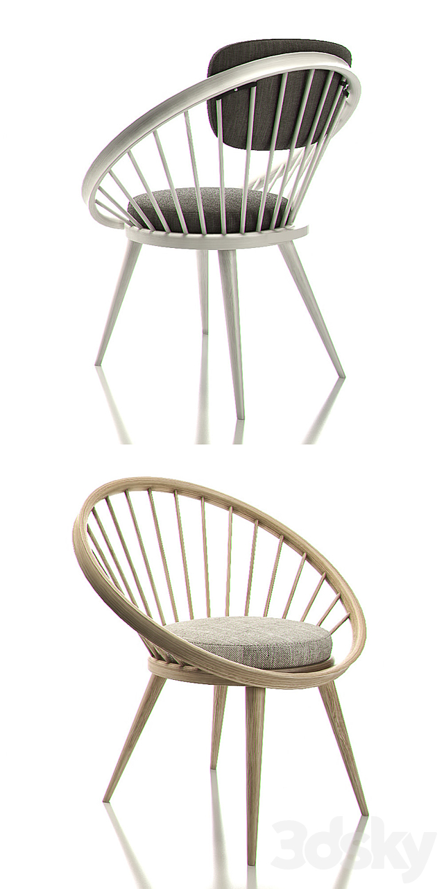 YNGVE EKSTROM CIRCLE Chairs 3DS Max Model - thumbnail 2