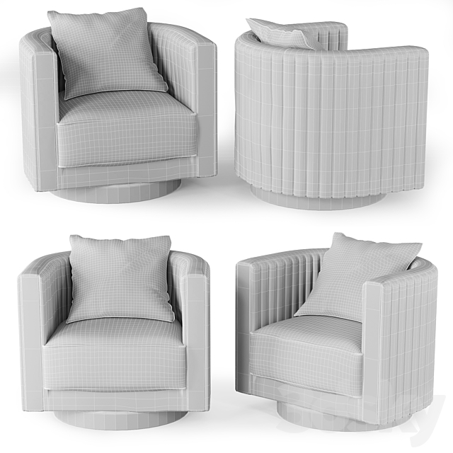 Yorkshire Design Associates – Arcahorn 6041 Swivel Armchair 3DSMax File - thumbnail 3