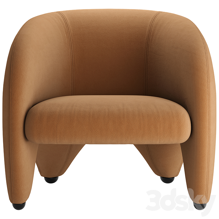 Yuzu Armchair 3DS Max Model - thumbnail 2