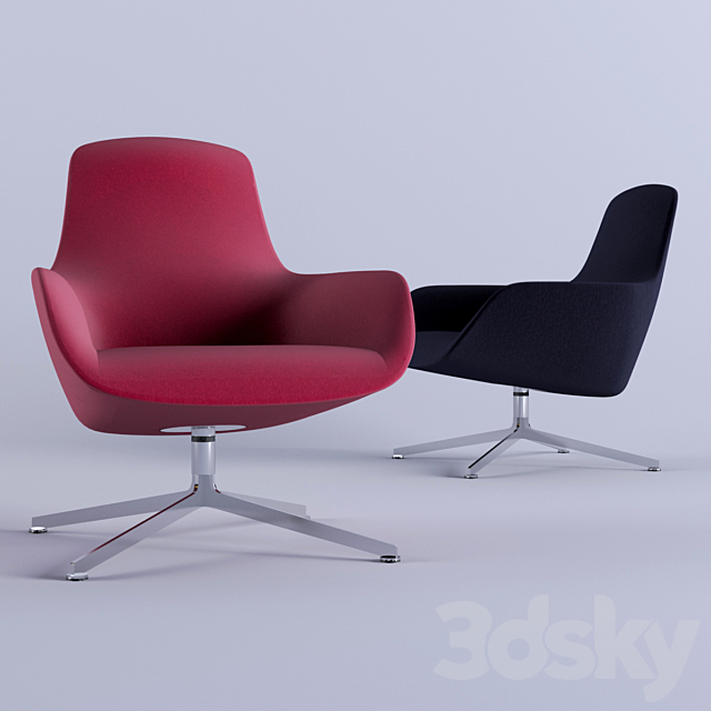 Zanotta Kent Armchair 3DSMax File - thumbnail 1