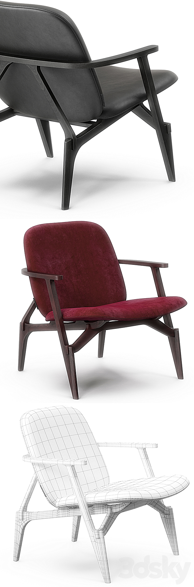 Zanotta Louise armchair 3DSMax File - thumbnail 3