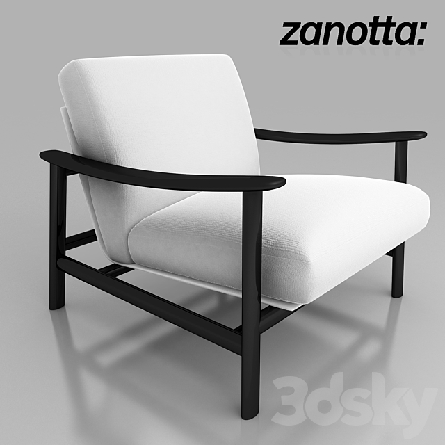 zanotta sushi armchair 3DSMax File - thumbnail 1