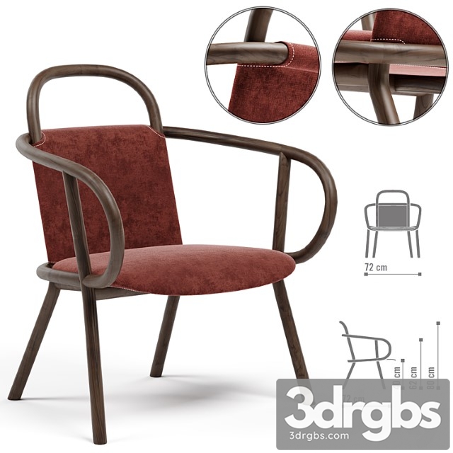 Zantilam Lounge Armchair By Very Wood 3dsmax Download - thumbnail 1