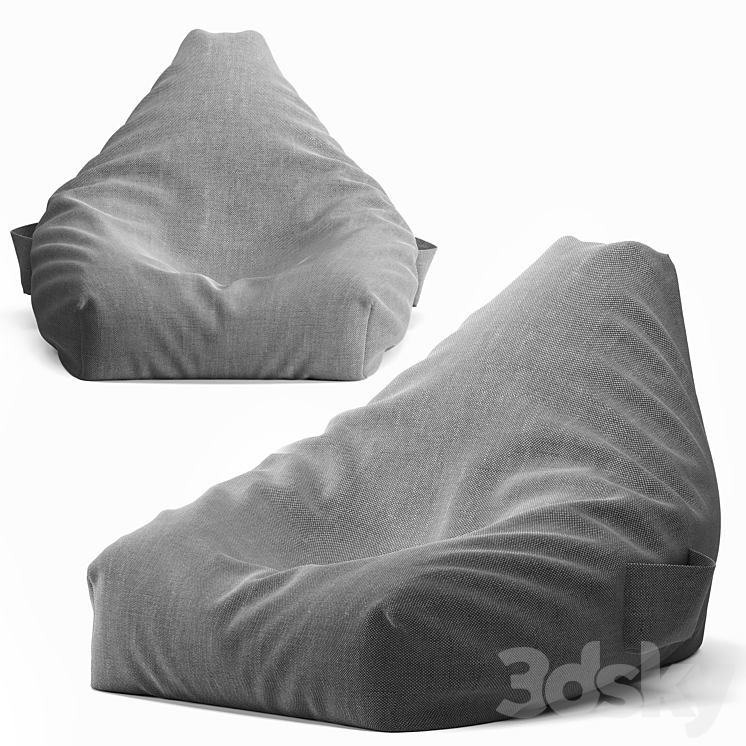 ZARA HOME COTTON POUF 2 3DS Max Model - thumbnail 2