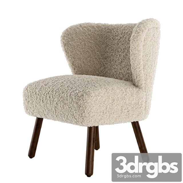 Zara Home Terrycloth Armchair 1 3dsmax Download - thumbnail 1