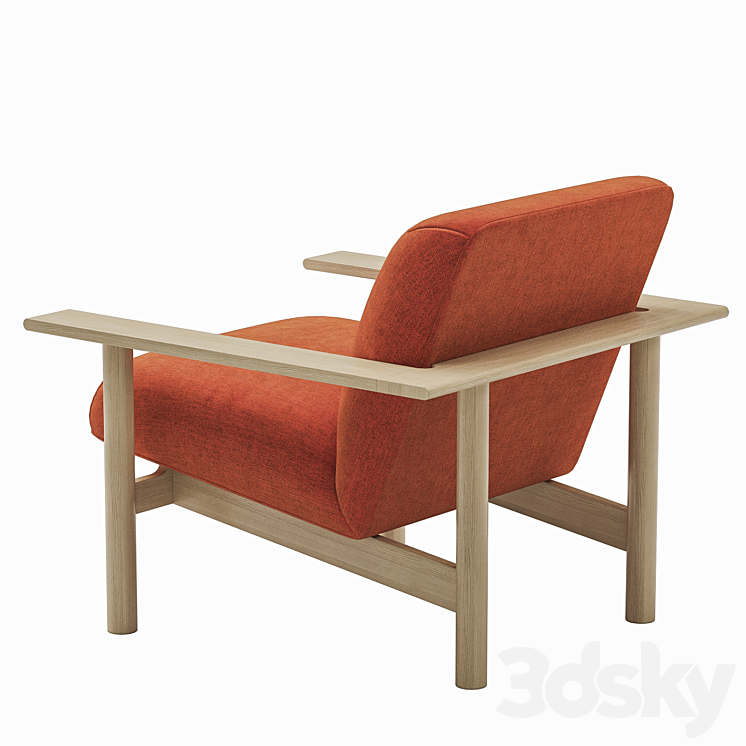 Zilio Aldo – Kinoko Lounge Armchair 3DS Max - thumbnail 2