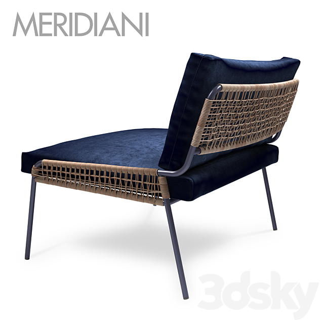 ZOE ARMCHAIR by MERIDIANI 3DS Max Model - thumbnail 2