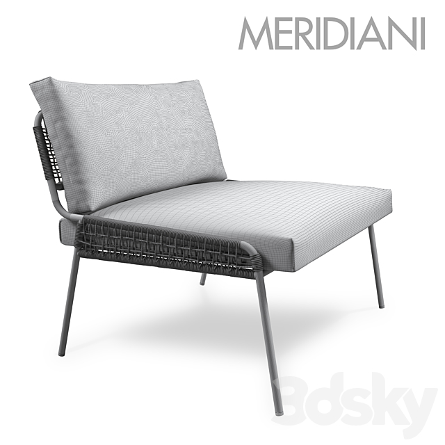 ZOE ARMCHAIR by MERIDIANI 3DS Max Model - thumbnail 3